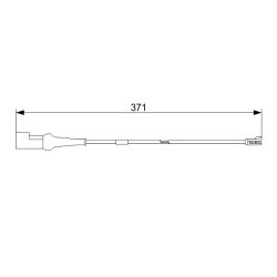 Brake Pad Sensor BOSCH 1 987 473 553 OE Ref 1853875