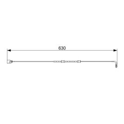 Capteur de plaquettes de frein BOSCH 1987473555 pour JAGUAR F-TYPE OE C2D29140 BOSCH