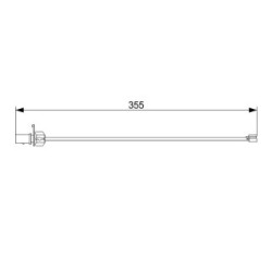 Capteur de plaquettes de frein BOSCH 1987473559 pour PORSCHE MACAN OE 95B907253 BOSCH