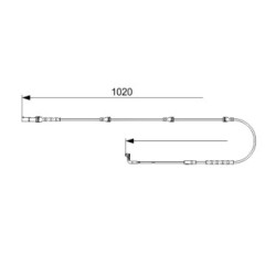 Brake Pad Sensor BOSCH 1987473567 OE Ref 34 35 6 789 080