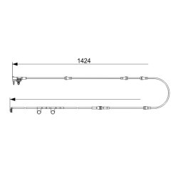 Capteur de plaquettes de frein BOSCH 1987473581 pour LAND ROVER RANGE ROVER BOSCH