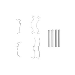 Kit d'accessoires pour plaquettes de frein BOSCH 1987474331 pour DAIHATSU CUORE