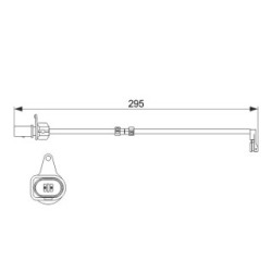 Brake Pad Sensor BOSCH 1987474508 OE Ref 4H0 615 121 E