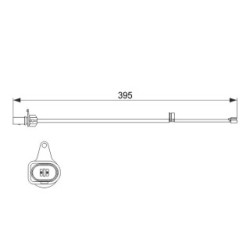 Brake Pad Sensor BOSCH 1987474509 OE Ref 8E0 615 437