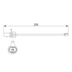 Brake Pad Sensor BOSCH 1987474511 OE Ref 420 615 437