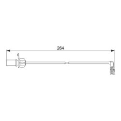 Brake Pad Sensor BOSCH 1987474517 OE Ref 4H0 615 121