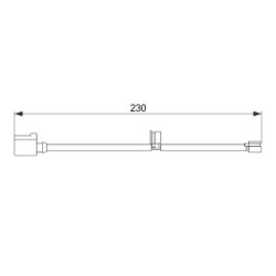 Brake Pad Sensor BOSCH 1987474569 OE Ref 970 609 145 00