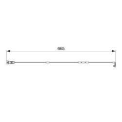 Brake Pad Sensor BOSCH 1987474579 OE Ref 90343961