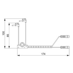 Brake Pad Sensor BOSCH 1987474584 OE Ref A 460 540 06 17