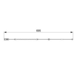 Brake Pad Sensor BOSCH 1987474585 OE Ref 6238230