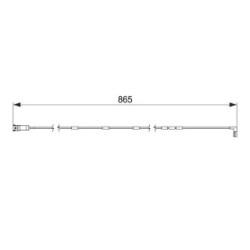 Brake Pad Sensor BOSCH 1987474586 OE Ref 90372058