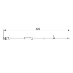 Brake Pad Sensor BOSCH 1987474592 OE Ref 986 612 365 00