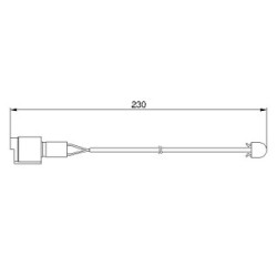 Brake Pad Sensor BOSCH 1987474910 OE Ref 34 35 1 179 820