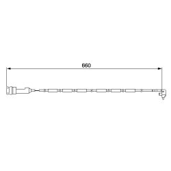 Brake Pad Sensor BOSCH 1 987 474 923