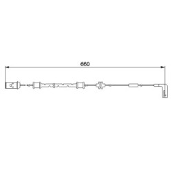 Brake Pad Sensor BOSCH 1987474936 OE Ref 90497052