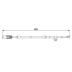 Brake Pad Sensor BOSCH 1987474945 OE Ref 34 35 1 165 579