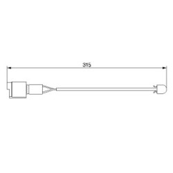 Brake Pad Sensor BOSCH 1987474951 OE Ref 34 35 1 181 802