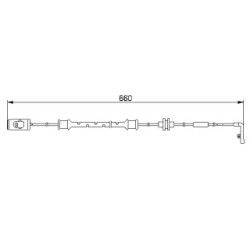 Brake Pad Sensor BOSCH 1987474972 OE Ref 90497051