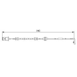 Brake Pad Sensor BOSCH 1 987 474 973 OE Ref 13122323