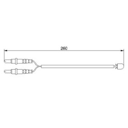 Brake Pad Sensor BOSCH 1987474975 OE Ref 6526 47
