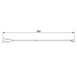 Brake Pad Sensor BOSCH 1987474978 OE Ref 928 612 313 05