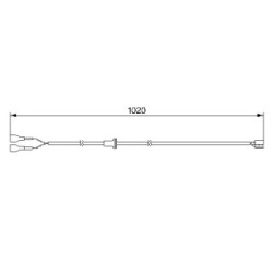 Brake Pad Sensor BOSCH 1987474980 OE Ref 928 612 315 01