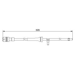 Brake Pad Sensor BOSCH 1 987 474 997 OE Ref 99661236500