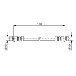 Brake Hose BOSCH 1987476010 OE Ref 4B0611775