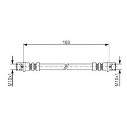 Brake Hose BOSCH 1987476018 OE Ref 8A0 611 775