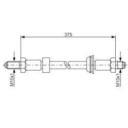 Brake Hose BOSCH 1987476023 OE Ref 84AB 2078 AA
