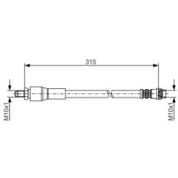 Brake Hose BOSCH 1987476032 OE Ref 93192963