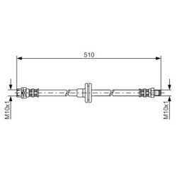 Brake Hose BOSCH 1987476056 OE Ref 34 30 1 166 118