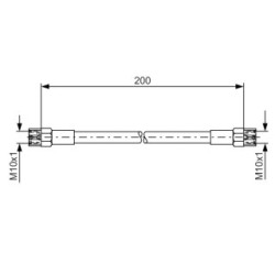 Brake Hose BOSCH 1987476062 OE Ref 34 32 1 107 138