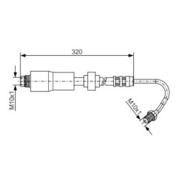 Brake Hose BOSCH 1987476065 OE Ref 82 00 058 949