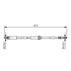 Brake Hose BOSCH 1987476066 OE Ref 1303845