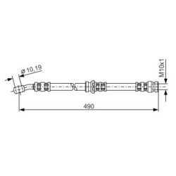 Brake Hose BOSCH 1987476076 OE Ref 90947 02F61