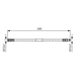 Brake Hose BOSCH 1987476080 OE Ref 163 420 07 48