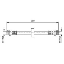 Flexible de frein BOSCH 1987476092 pour FIAT PALIO, SIENA, STRADA OE 46478973