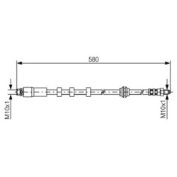 Brake Hose BOSCH 1987476093 OE Ref 34 32 6 767 390