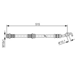 Brake Hose BOSCH 1987476114 OE Ref BK1T-43-980