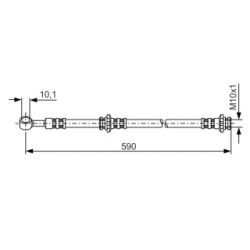 Brake Hose BOSCH 1987476122 OE Ref 46210 8F800