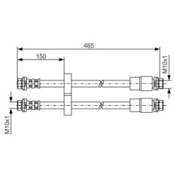 Brake Hose BOSCH 1987476125 OE Ref 46749271