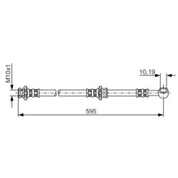Brake Hose BOSCH 1987476131 OE Ref 46210 8F801