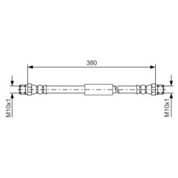 Brake Hose BOSCH 1987476138 OE Ref 6011798