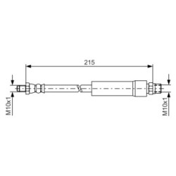 Brake Hose BOSCH 1987476142 OE Ref 8A0 611 775 D