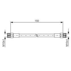 Brake Hose BOSCH 1987476143 OE Ref 811 611 775 A