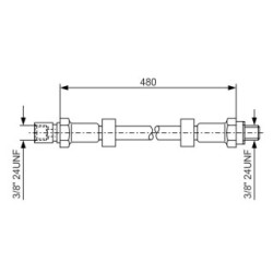 Brake Hose BOSCH 1987476145 OE Ref 77 01 000 239