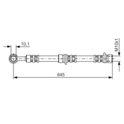 Brake Hose BOSCH 1987476155 OE Ref GBH 90289