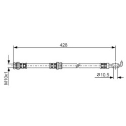 Brake Hose BOSCH 1987476166 OE Ref 30821264
