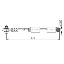 Brake Hose BOSCH 1987476172 OE Ref 8N0 611 707 A